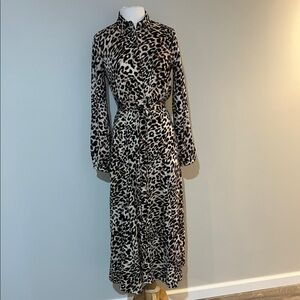 BCBG Leopard Print Maxi Dress